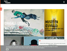 Tablet Screenshot of centrepompidou.fr