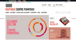 Desktop Screenshot of boutique.centrepompidou.fr