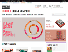 Tablet Screenshot of boutique.centrepompidou.fr